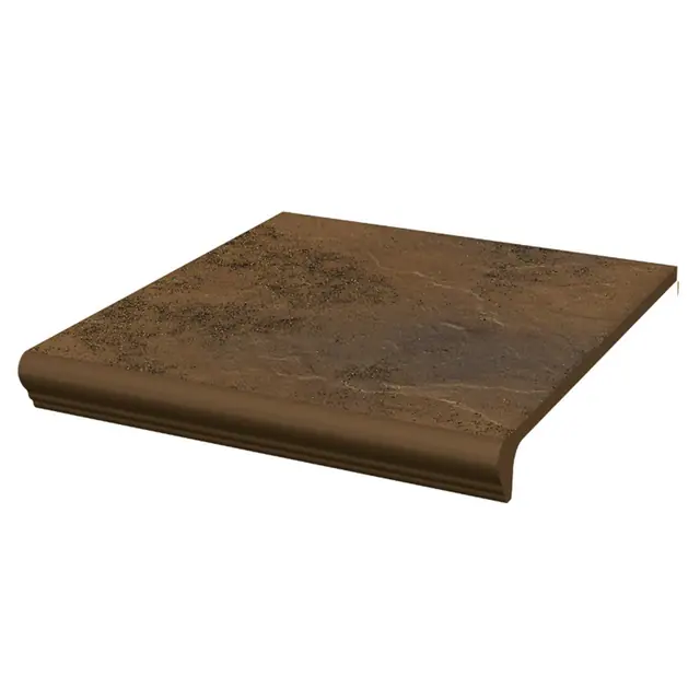 Фронтальная клинкерная ступень с капиносом Paradyz Semir Beige, 330*299*11 мм