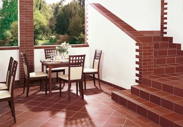 Фронтальная клинкерная ступень простая Paradyz Natural Rosa Duro, 300х300х11 мм, изображение из исходного каталога 2