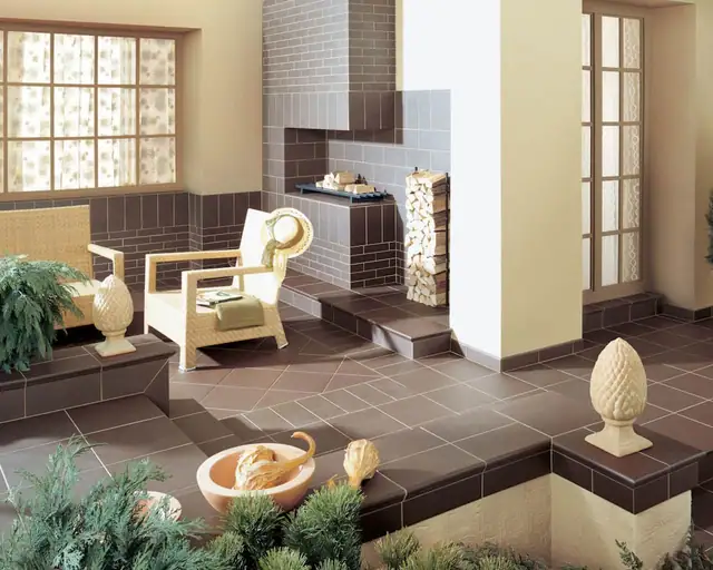 Фронтальная клинкерная ступень простая Paradyz Natural Brown Duro, 300х300х11 мм, изображение из исходного каталога 3