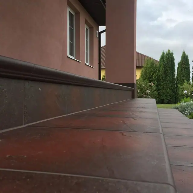 Угловая клинкерная ступень с капиносом Paradyz Semir Rosa, 330*330*11 мм, изображение из исходного каталога 3