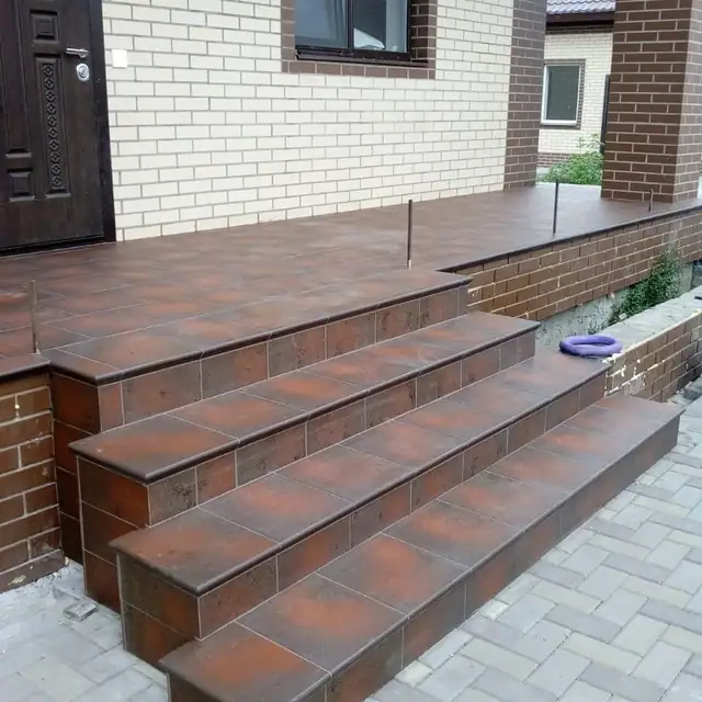 Угловая клинкерная ступень с капиносом Paradyz Semir Brown, 330*330*11 мм, изображение из исходного каталога 3