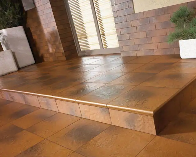 Угловая клинкерная ступень с капиносом Paradyz Semir Beige, 330*330*11 мм, изображение из исходного каталога 1