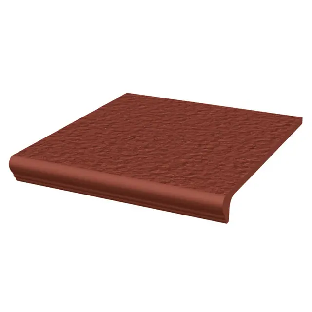 Фронтальная клинкерная ступень с капиносом Paradyz Natural Rosa Duro, 330*299*11 мм