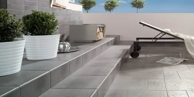 Плинтус структурный левый Paradyz Semir Grafit, 300*81*11 мм, изображение из исходного каталога 3