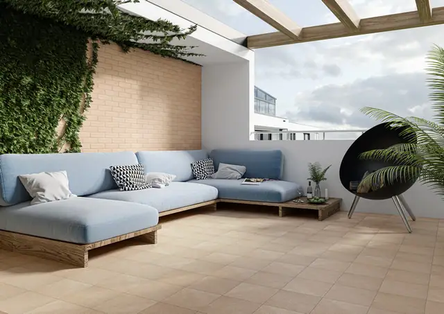 Напольная клинкерная плитка Paradyz Mattone Sabbia Beige , 300*300*11 мм, изображение из исходного каталога 1