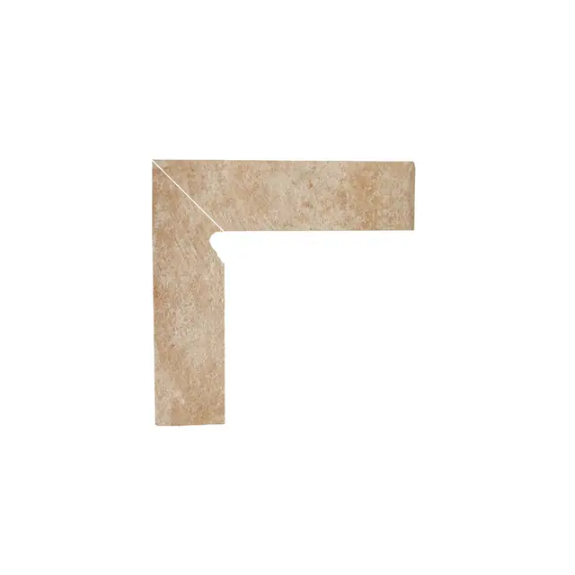 Плинтус структурный левый Paradyz Ilario Beige, 300*81*11 мм