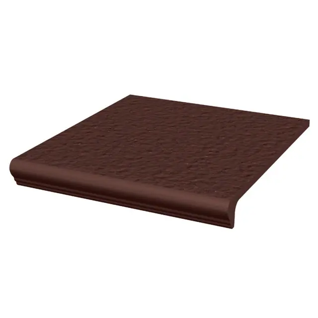 Фронтальная клинкерная ступень с капиносом Paradyz Natural Brown Duro, 330*299*11 мм