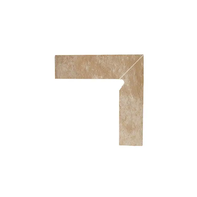 Плинтус структурный правый Paradyz Ilario Beige, 300*81*11 мм