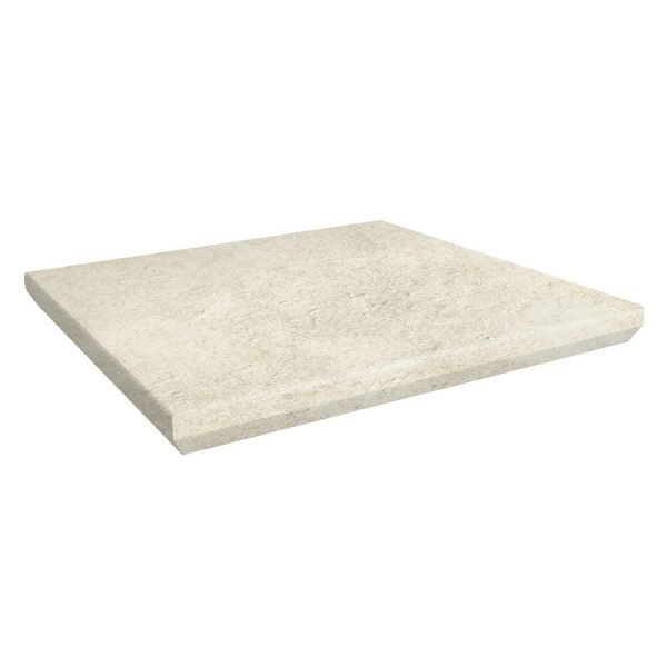 Scandiano Beige ступень с капиносом угловая структурная 30x33